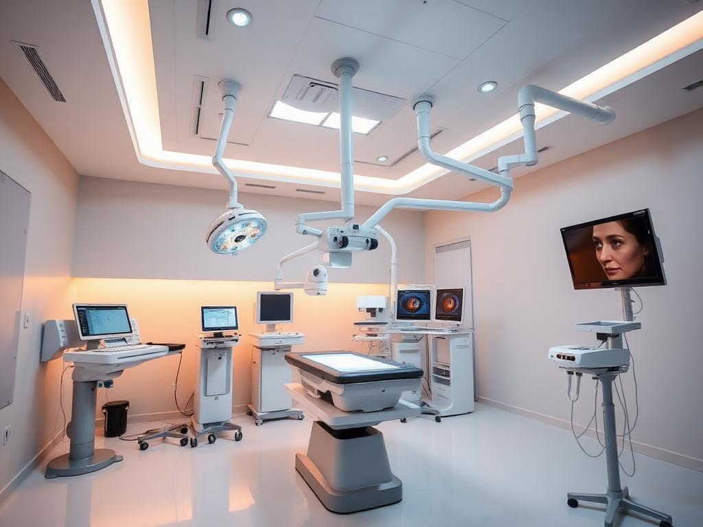 Quirófano del Instituto Dapena Lavín en Madrid con tecnología oftalmológica de vanguardia